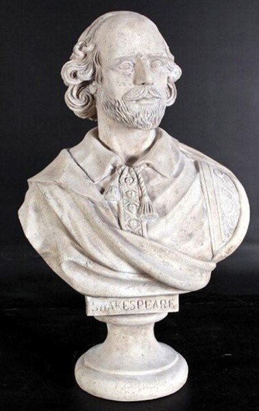 William Shakespeare Large-Scale Sculptural Bust